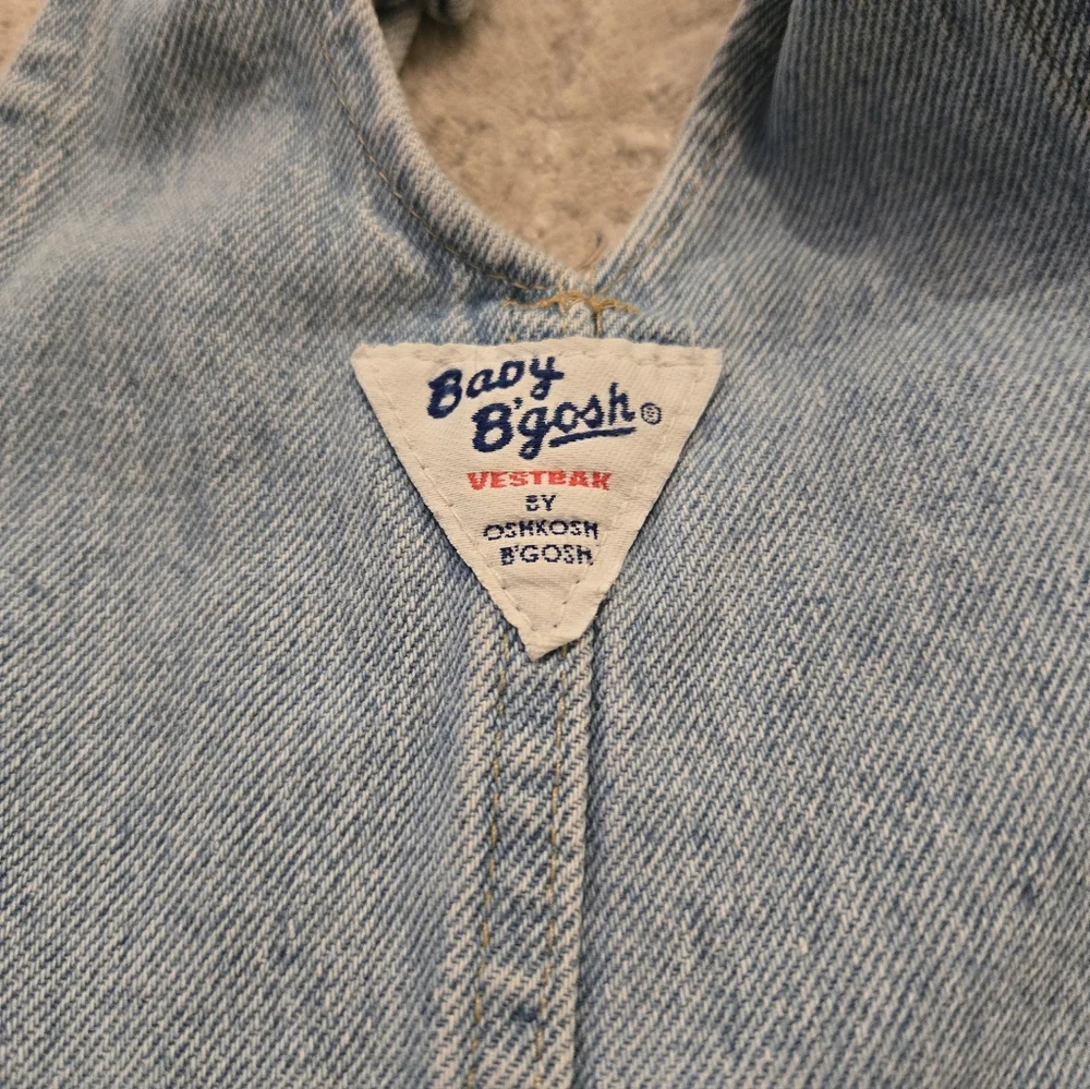Vintage 1990s Baby B'Gosh OshKosh B'Gosh Light Blue Denim Jean Overalls
